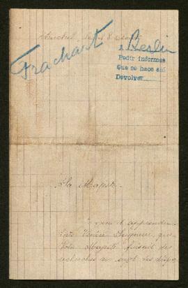 Expediente de Augustin Joseph Frachart