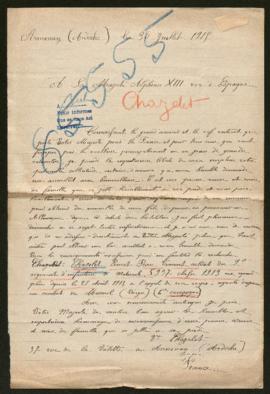 Expediente de Ernest Pierre Vincent Chazelet