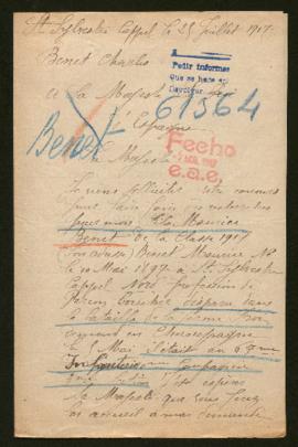 Expediente de Maurice Benet