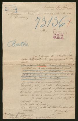 Expediente de Robert Emile Albert Berthe