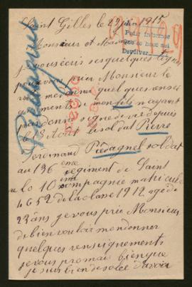 Expediente de Pierre Ferdinand Piedagnel