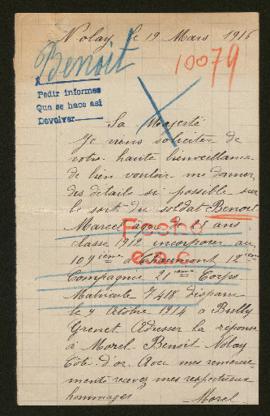 Expediente de Marcel Benoit