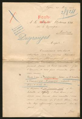 Expediente de Claude Eugène Desgranges