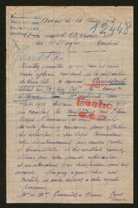 Expediente de Joseph Girardet