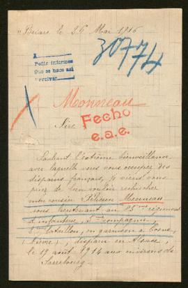 Expediente de Félicien Monneau