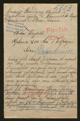 Expediente de Henri Désiré Beaudouin