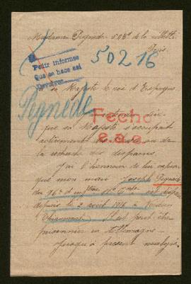 Expediente de Joseph Pignède