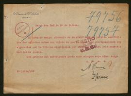 Expediente de Emile Eugène Schlesser y Louis Condamin