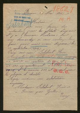 Expediente de Henri Auguste Salabert