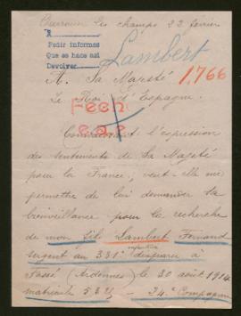Expediente de Fernand Lambert