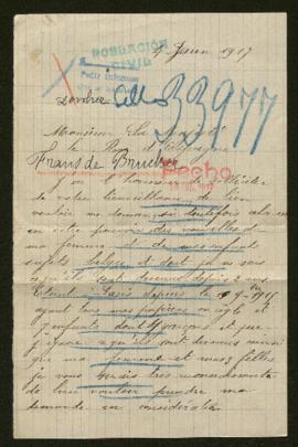 Expediente de la familia de Frans de Brucker
