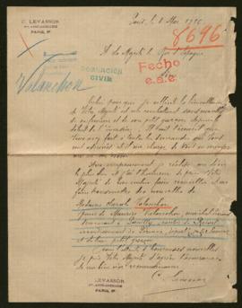 Expediente de Sarah Valanchon e hijo