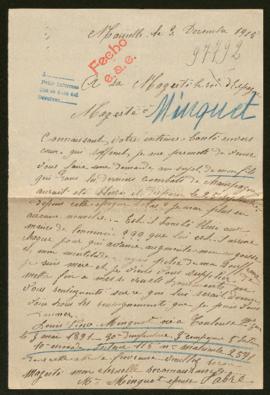 Expediente de Louis Pierre Minguet