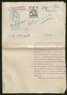 Expediente de Hugo Reinhardt