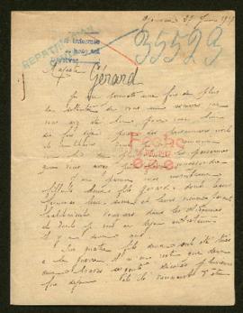 Expediente de madame Emile Gérard