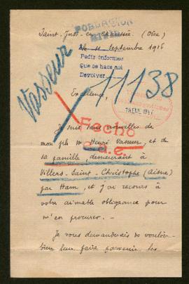 Expediente de la familia Vasseur