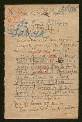 Expediente de Armand Savoïa
