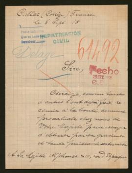 Expediente de Amedée Fernand Delange