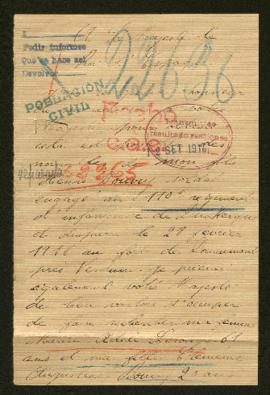 Expediente del militar Henri Bouvry y la familia Bouvry-Lerouge