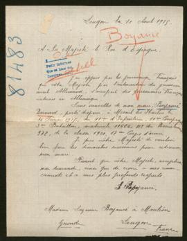 Expediente de Bernard Boyancé