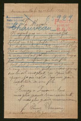 Expediente de Amédée Léon Chauveau