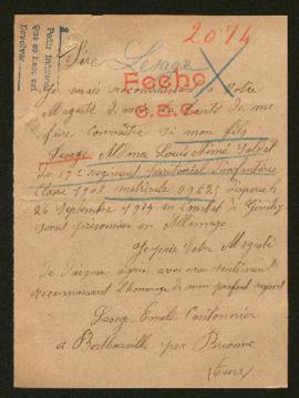 Expediente de Aldonce Louis Aimé Lasage