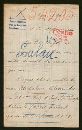 Expediente de Alexandre Lalau