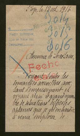 Expediente de Marguerite Hamm, sus abuelos madame y monsieur Hamm y su tío monsieur Gangloff
