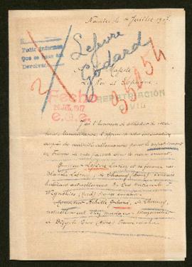 Expediente de la familia Lefèvre Lebrun y Achille Godart