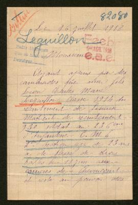 Expediente de Léon Charles Marie Léguillon