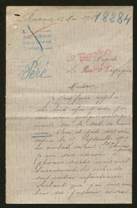 Expediente de Octave Jean Baptiste Péré