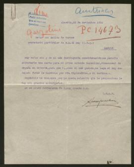 Expediente de Antonio Garzolini