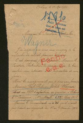 Expediente de Paul Philémon Adolphe Wagner