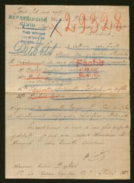 Expediente de las familias Dubois Ponchard y Dubois Demiautte