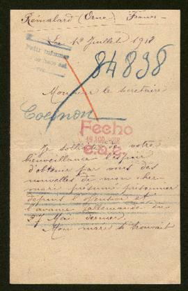 Expediente de Ernest Louis Ferdinand Coesnon