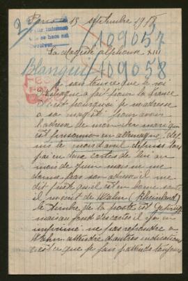 Expediente de Jean Blanqui y Joseph Le Guillon