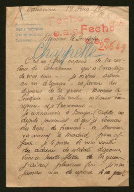 Expediente de Henri Chappelle y Pierre Angibault