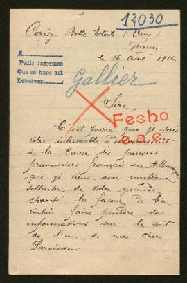 Expediente de Armand Gallier