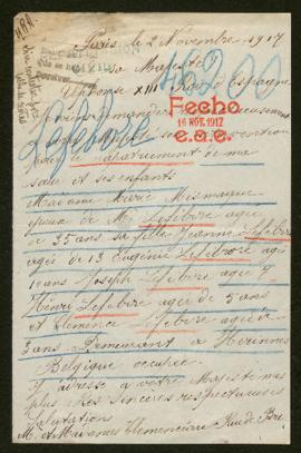 Expediente de la familia Lefèbvre Mismaque