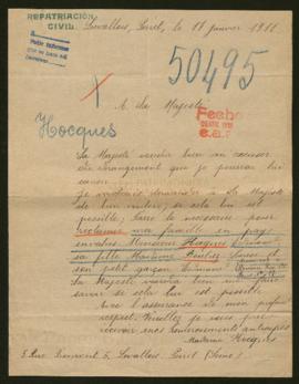 Expediente de Edmond Hocques y la familia Bouliez-Hocques