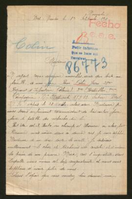 Expediente de René Jean Colin