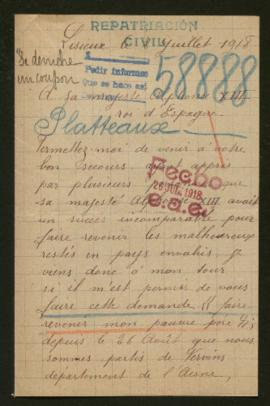 Expediente de Emile Platteaux