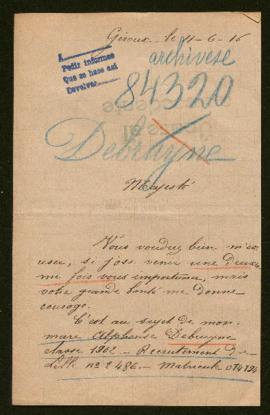 Expediente de Alphonse Debruyne