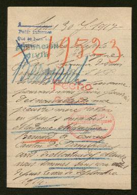 Expediente de Augustine Bernard