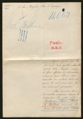 Expediente de Mathurin Louis Marie Le Bellour