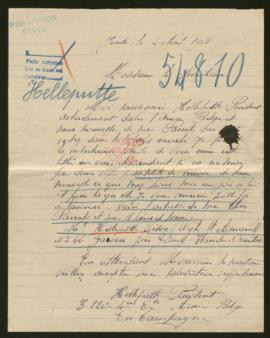 Expediente de Victor Helleputte y esposa