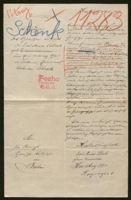 Expediente de Valentin Schenk