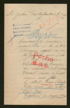 Expediente de Charles Victor André Peyron
