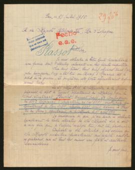 Expediente de Bernard Joseph Plassot