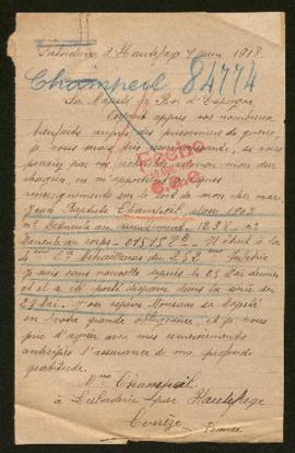 Expediente de Jean Baptiste Champeil